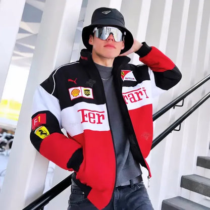 ferrari F1 Racing Team Jacket – Premium Motorsport Streetwear for Men