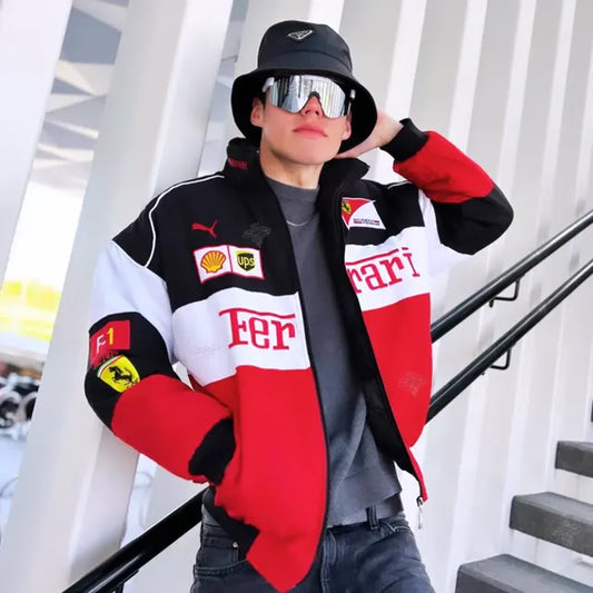 ferrari F1 Racing Team Jacket – Premium Motorsport Streetwear for Men