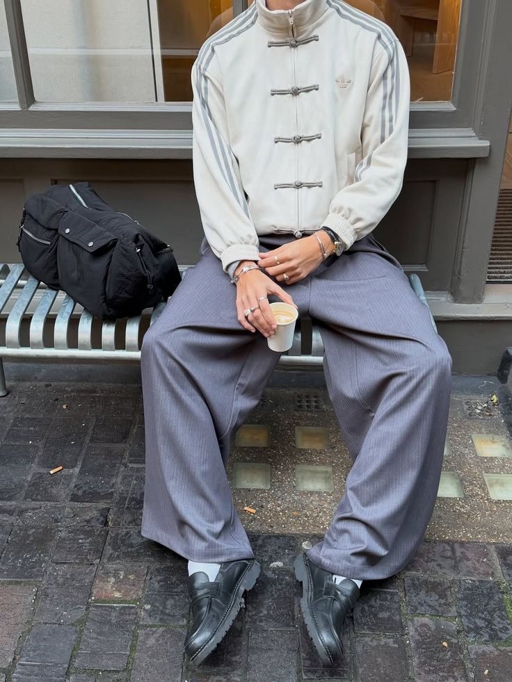 CNY-Inspired Premium White Suede Streetwear Jacket