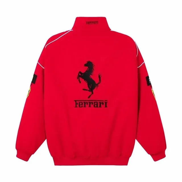 Ferrari F1 Racing Team Jacket – Premium Scuderia Motorsport Streetwear for Men & Women | Metromuse.in