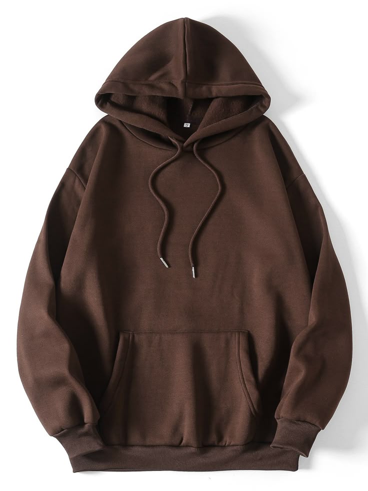 Classic Oversized Brown Hoodie – Premium Fleece Streetwear Pullover