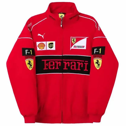 Ferrari F1 Racing Team Jacket – Premium Scuderia Motorsport Streetwear for Men & Women | Metromuse.in