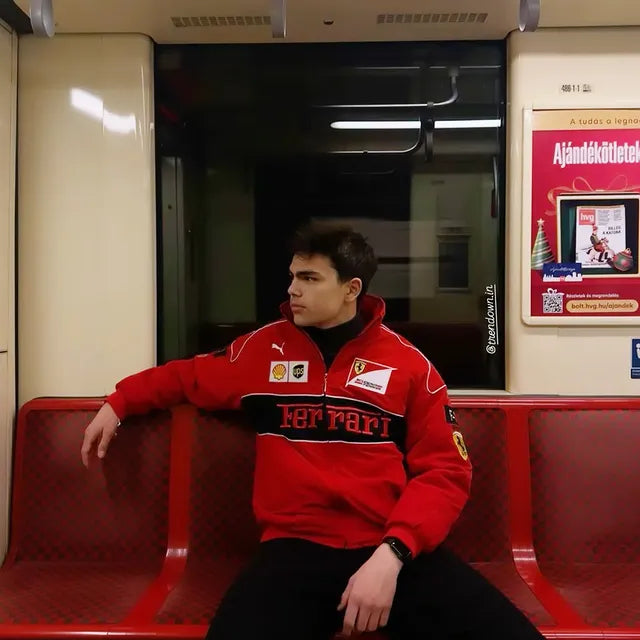 Ferrari F1 Racing Team Jacket – Premium Scuderia Motorsport Streetwear for Men & Women | Metromuse.in