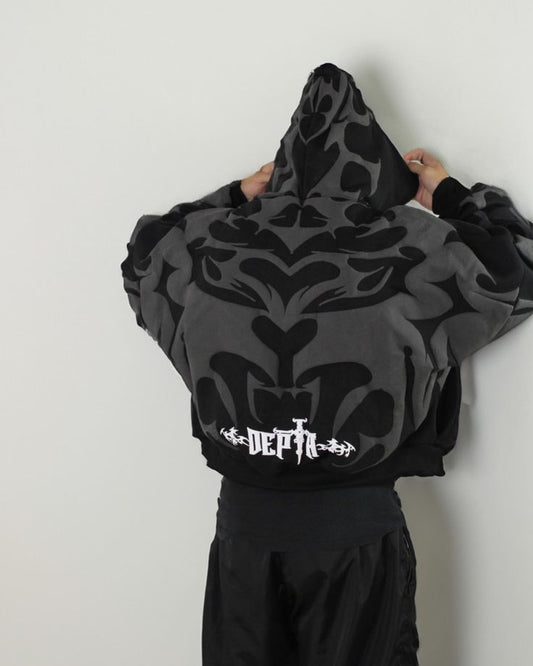 Deptha Hoodie puff print